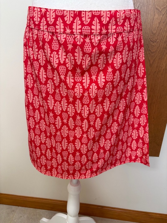Ripskirt Hawaii Dresses & Skirts - Ripskirt Hawaii Red Skirt Pink Pineapple Tropical Print Beach Vacation Medium
